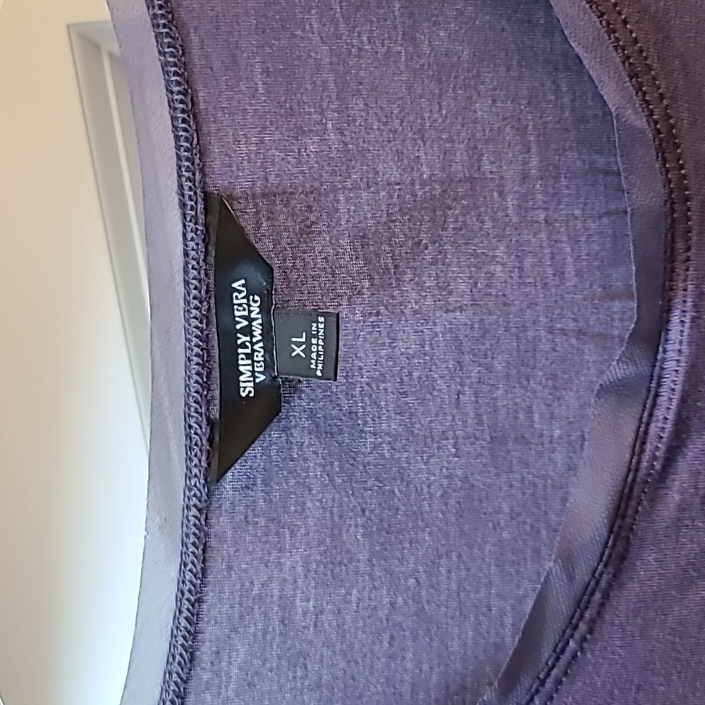 Women's Purple Textured Top - Picture 2 of 5